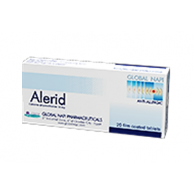 Alerid 10 mg ( Cetirizine ) 20 Tablets